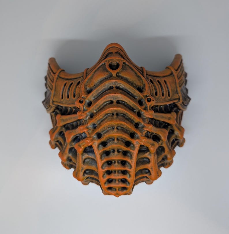 Biomechanical Alien Inspired Mask | 3D Printing Resin | UK Seller ...