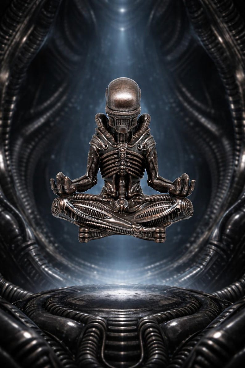 Inspired H.R. Giger Alien Xenomorph Figure 9in (23 Cm) 3D Resin - Etsy