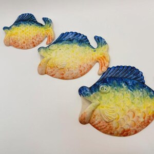1990s Dalton Pottery Fish Wall Plaques | Scottish Ceramic Set (Set of 3)