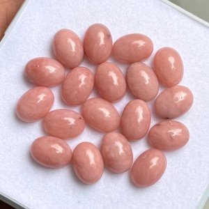Natürliche rosa Opal Oval Form Cabochon flache Rückseite kalibriert Großhandel Edelsteine, alle benutzerdefinierten Größen erhältlich, Geschenk für sie