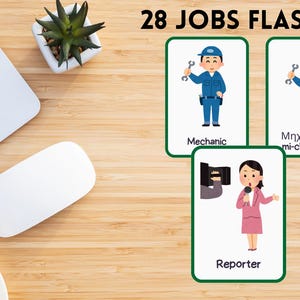 Bilingual Greek & English Jobs Flashcards: Pronunciation Guide (PDF Download)