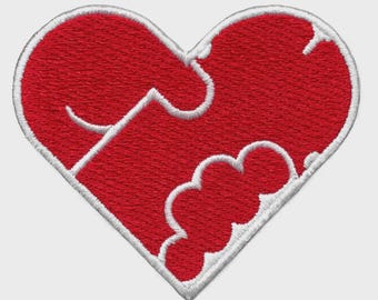 Singles Self Love Heart Patch Funny Valentines Parody Embroidered Iron On