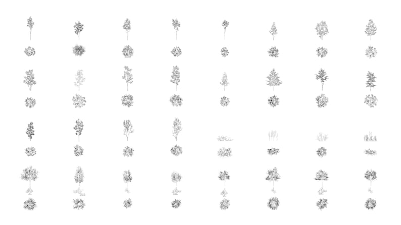 High-quality architectural tree library for AutoCAD and Photoshop. Professional DWG blocks featuring detailed tree symbols in both plan and elevation views. Ideal for landscape architecture, site plans, and realistic architectural renderings. Compatible with CAD software and Adobe Creative Cloud. Premium tree collection by cadlibrary download on etsy link.