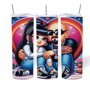 Chicano Paar PNG: 90er Jahre Retro Love Clipart (digitaler Download für Sublimation)