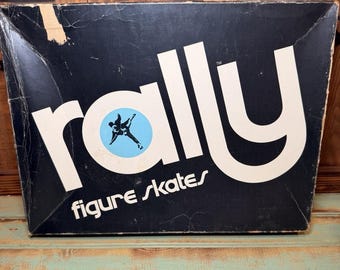 Vintage Rally Women’s Figure Skates White Marked 215R Ladies Size 7