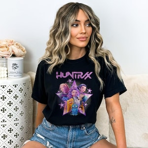 Kpop Huntrix Shirt, Kpop Demon Hunters Shirt, Kpop Huntrix Tee, Mira, Rumi, Zoey, Derpy Tiger Tee, Gift for Huntrix fans, Saja Boys Fans