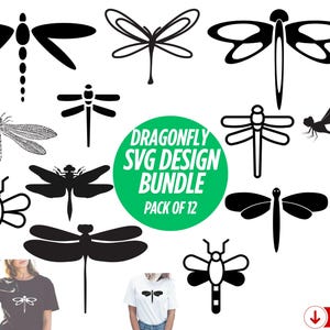 DRAGONFLY SVG, Dragonfly Svg Bundle, Dragonfly Clipart, Dragonfly Cut Files For Cricut, Dragonfly Vector, Insects Svg, dragonfly PNG