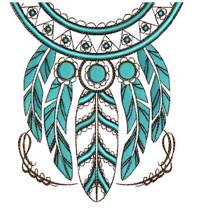 Feather Embroidery Design – Boho Feather Embroidery Pattern – Machine Embroidery Feather – Feather Stitch Design – Embroidery Design
