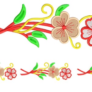 Creative Flower Embroidery Design – Floral Embroidery Design – Flower Embroidery Files for Embroidery Machine