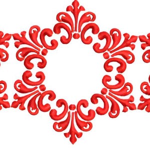 Bordures de broderie à motif floral - Motif de bordure de broderie - Broderie florale élégante pour machine à broder