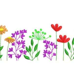Beautiful Wildflower Embroidery Design Collection – Wildflower Embroidery – Floral Embroidery Designs – Embroidery Pattern for Machine