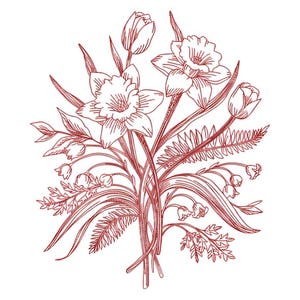 Creative Floral Embroidery Design – Unique Flower Embroidery Pattern – Machine Embroidery Floral – Floral Embroidery Design