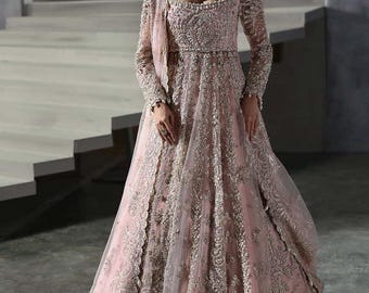 Bridal dress | Powder pink bridal dress | Wedding dress | Pakistani dress | Pakistani clothes | Pakistani wedding dress | Indian wedding