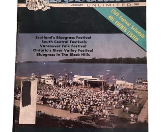 Vintage Bluegrass Unlimited Magazine Januar 1989 Ausgabe