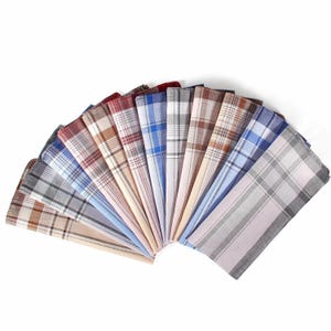 Handkerchiefs for Men, 100% Pure Cotton Men&#39;s Handkerchiefs 12 Piece Gift