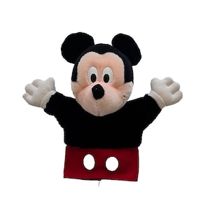 Vintage Walt Disney Mickey Mouse Plush Stuffed Toy Applause Hand Puppet 10" image 1