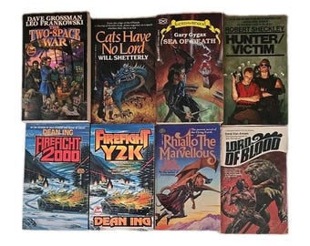 Lot of 8 Vintage Mixed Authors Fantasy Science Fiction Mystery Paperback Books