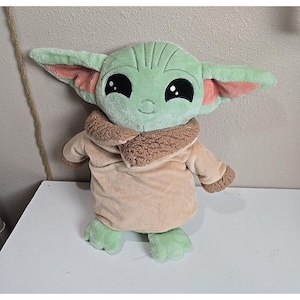 Star Wars Mandalorian The Child Baby Yoda Soft Adorable Plush Stuffed Toy 14" afbeelding 1