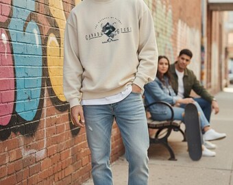 Headwaters Beige Canada Geese Embroidered Pullover Sweatshirt Men's Size XL