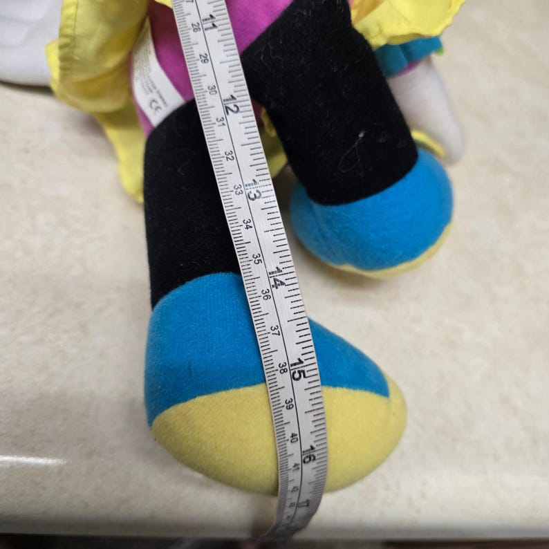 VTG Disney Minnie Mouse Dress Me peluche sensorielle jouet d'apprentissage fermeture éclair bouton cravate image 8