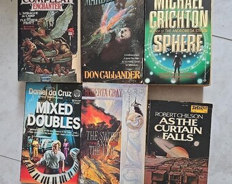 Lot de 6 livres VTG Chilson, Da Cruz, Crichton, Callander, Cray, Pratt & De Camp