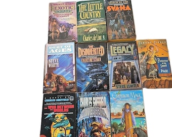 Lot of 10 Vintage Mixed Authors Fantasy Science Fiction Mystery Paperback Books