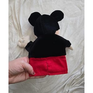Vintage Walt Disney Mickey Mouse Plush Stuffed Toy Applause Hand Puppet 10" image 3
