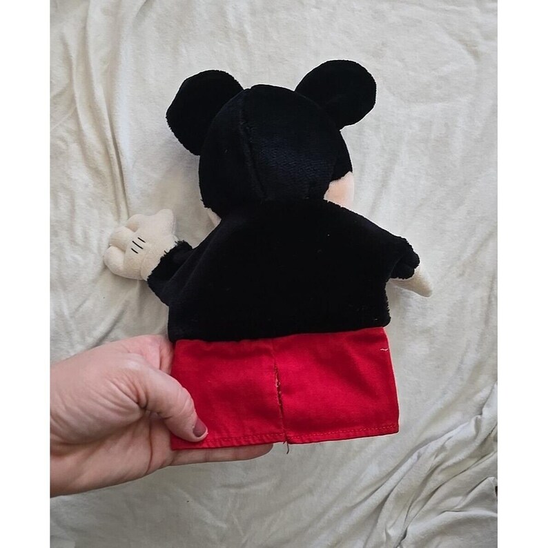 Vintage Walt Disney Mickey Mouse Plush Stuffed Toy Applause Hand Puppet 10" image 3