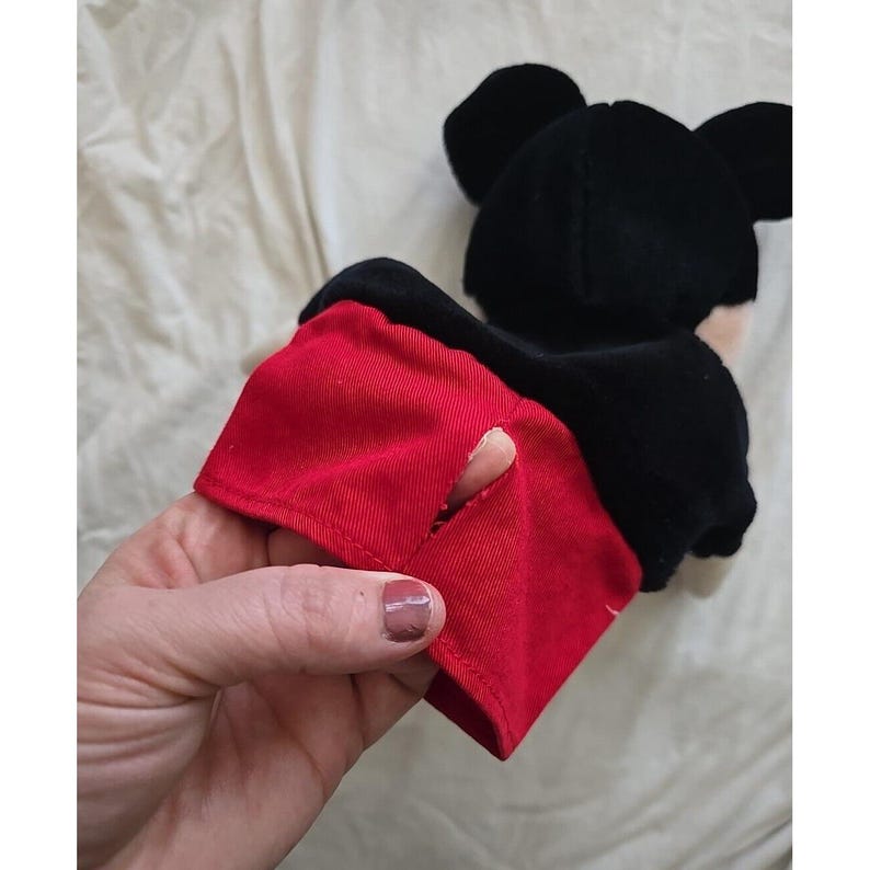 Vintage Walt Disney Mickey Mouse Plush Stuffed Toy Applause Hand Puppet 10" image 4