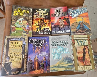 Lot of 8 Mixed Authors Urban Fairy Tale Fantasy Science Fiction Paperback Books