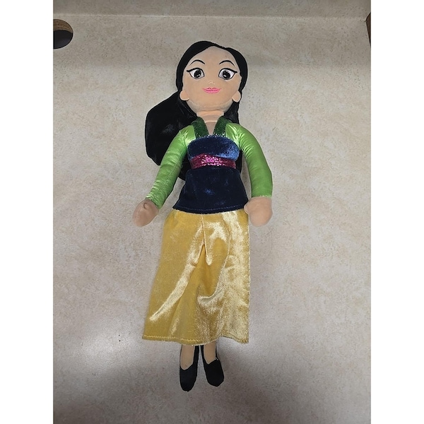 Ty Sparkle Disney Princess Mulan Plush 16" Stuffed Toy Doll Shimmer Heroine 202