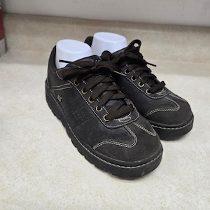 Y2K 2000s Black Leather Skechers Jammer Oxford Chunky Lug Sole Shoes Mens 10.5 Y2k mens 10.5 skechers - Gem main image 4