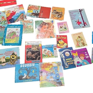 Lot of 23 Vintage Mixed Story Time Paperback & Hardcover Kids Children&#39;s Books