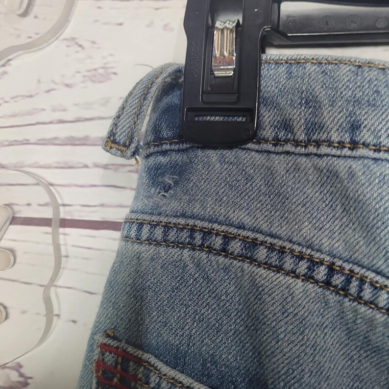 Urban Outfitters BDG Jeans Grunge Distressed Y2K Baggy Raw Hem Womans Sz 28 image 4