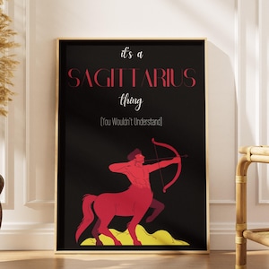Sagittarius Zodiac DRUCKBARE WAND KUNST-Sternzeichen Wand Dekor, trendige Wand Poster, Schlafzimmer Wand Kunst, Bar Warenkorb Print, Digital