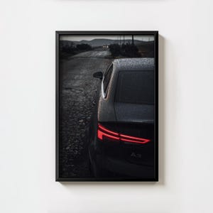 Luxury Car Photography Print: Automotive Wall Art, Trendy Wall Art, Black & White Prints (Digital Download)
