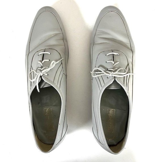 Zapatos de vestir grises Thom McAn de los años 70 y 80 para hombre