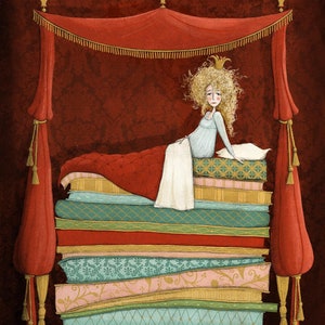 The princess and the pea - Artprint