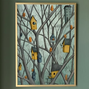 Vogelnest - Kunstdruck (3 verschiedene Größen)