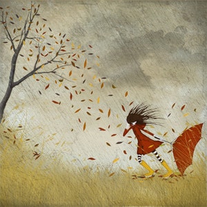 Autumn storm - Art print (3 different sizes)