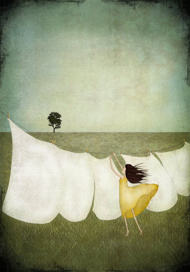 3 different sizes Art print Summer breeze