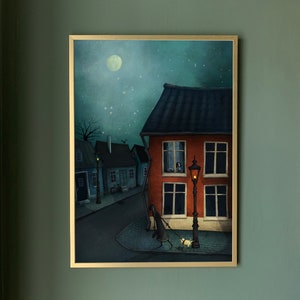 Late night - Kunstdruck (3 verschiedene Größen)