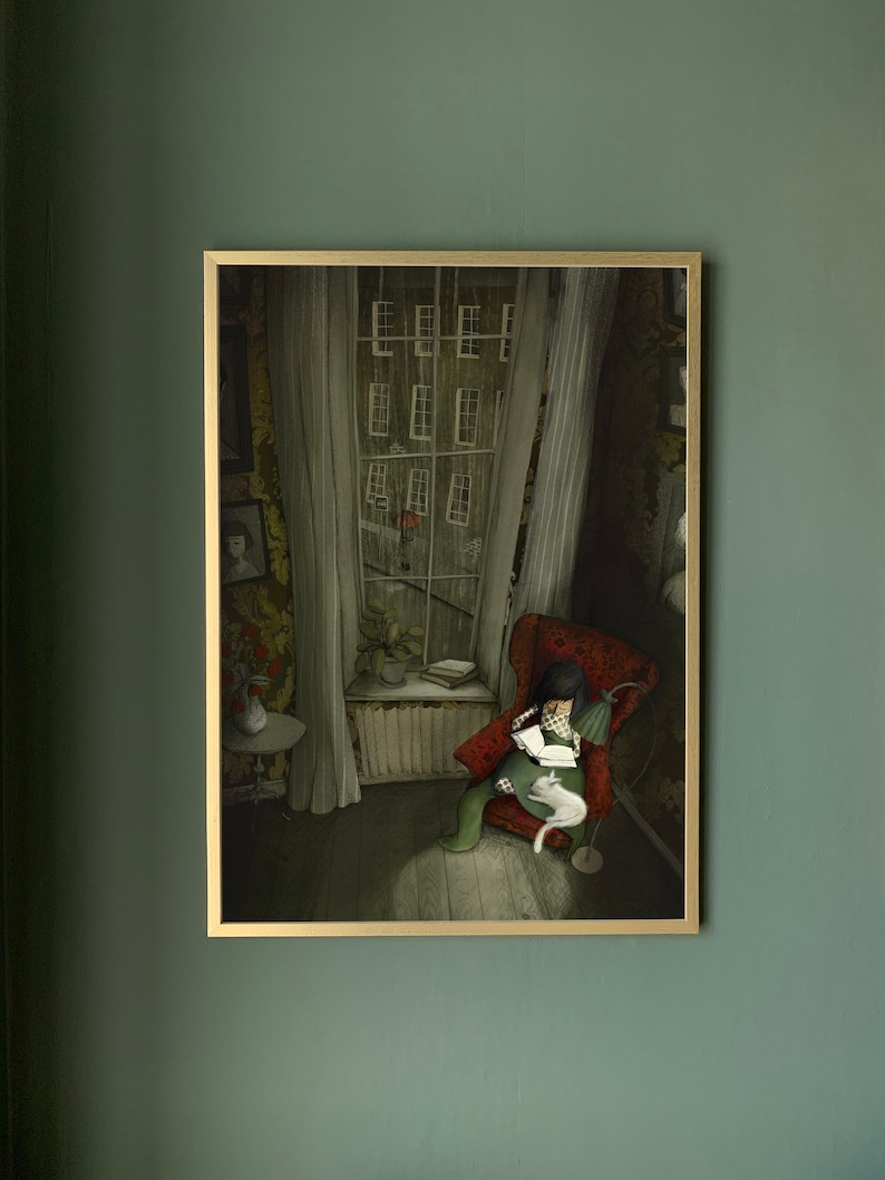 Art print 3 different sizes Little reader