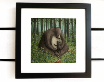 Bearhug - Art print (3 different sizes)