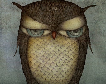 The Owl - Art print (3 different sizes)