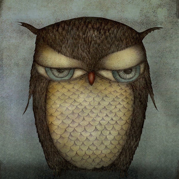 The Owl - Art print (3 different sizes)