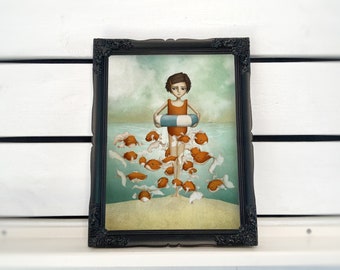 Fish pond - Art print (3 different sizes)