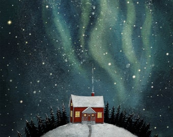 Northern lights - Art print (3 different sizes)