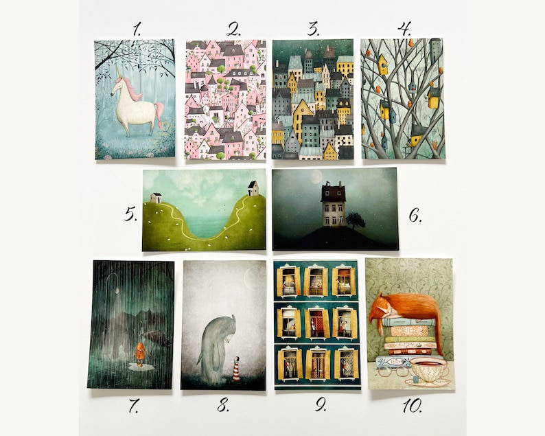 Set of 5 cards any of your choice zdjęcie 1