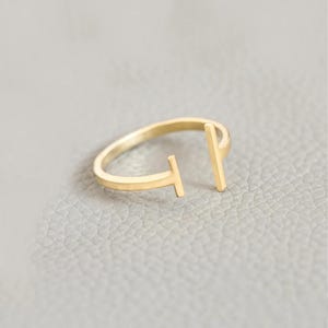 18k Gold Open Ring, Open Ring For her, Minimalist Jewelry, Gift For Sister, Gift For Wife, Friendship Ring, Thin Gold Ring, Silver open Ring